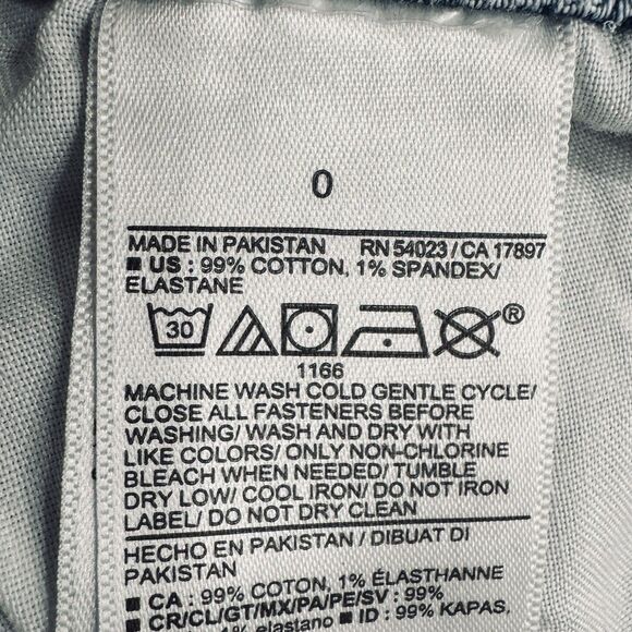 Old Navy Sky Hi Straight Jeans 0 (24x27.5) Blue Distressed Button Fly Womens - Picture 7 of 11